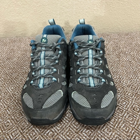 Merrell Women's Gray Granite eggshell Ridgepass Hiking Shoe Sz 9.5 Gorpcore EUC - Picture 4 of 8